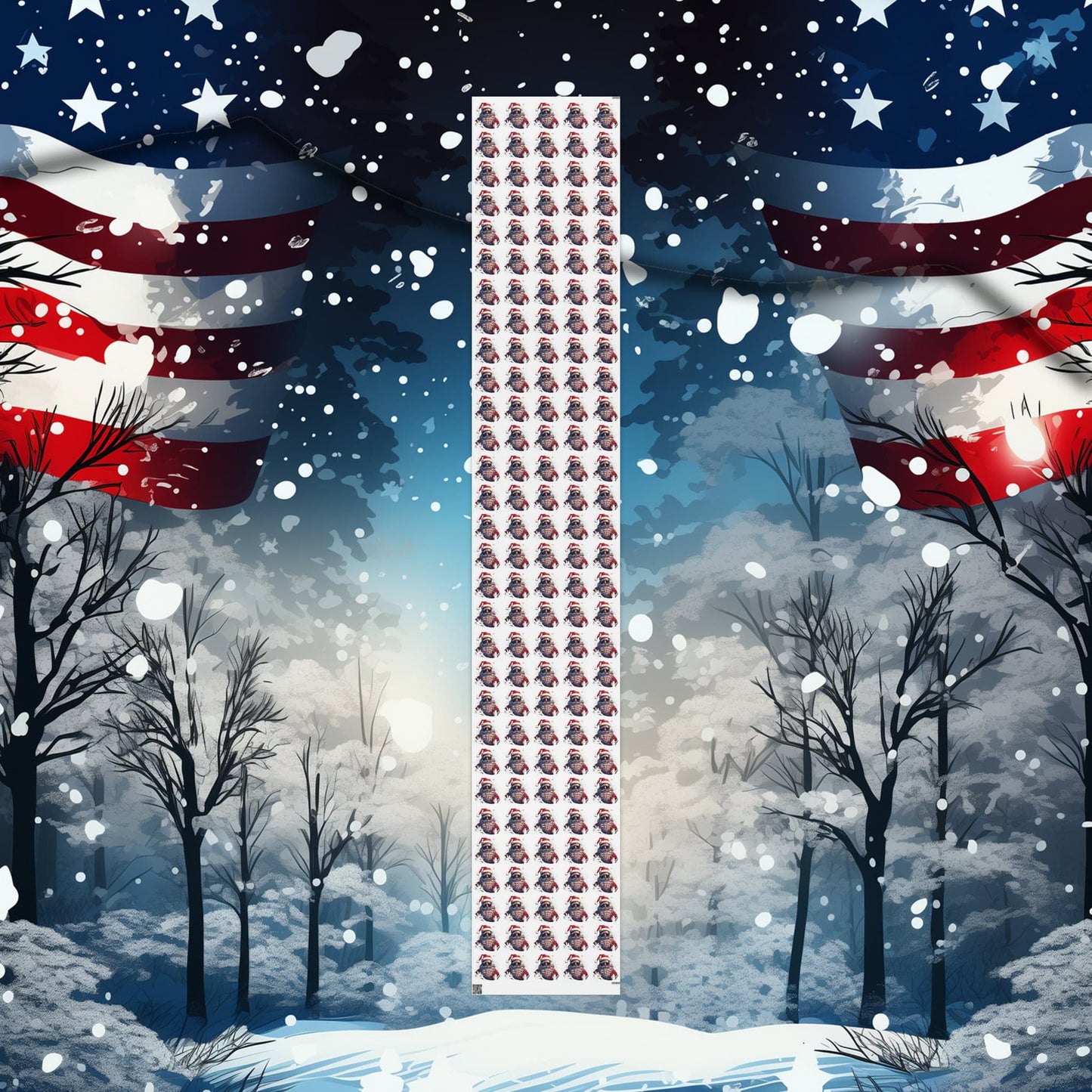 Patriotic Santa Paper