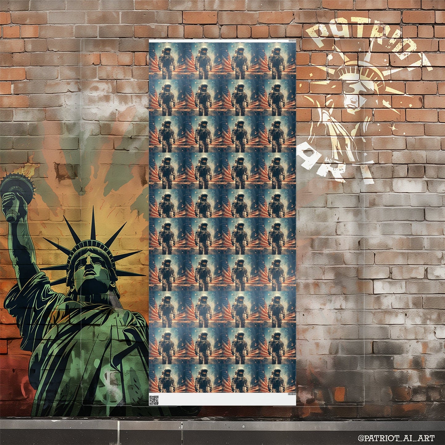 Astronaut in the City Wrapping Paper - 3 Sizes