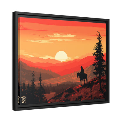 The Lone Ranger Matte Canvas, Black Frame