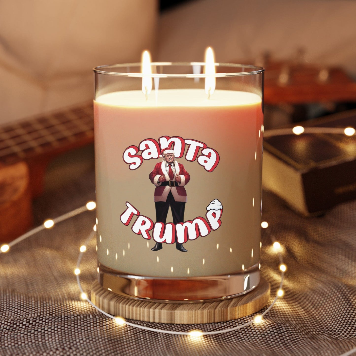 Santa Trump Scented Candle - Full Glass, 11oz