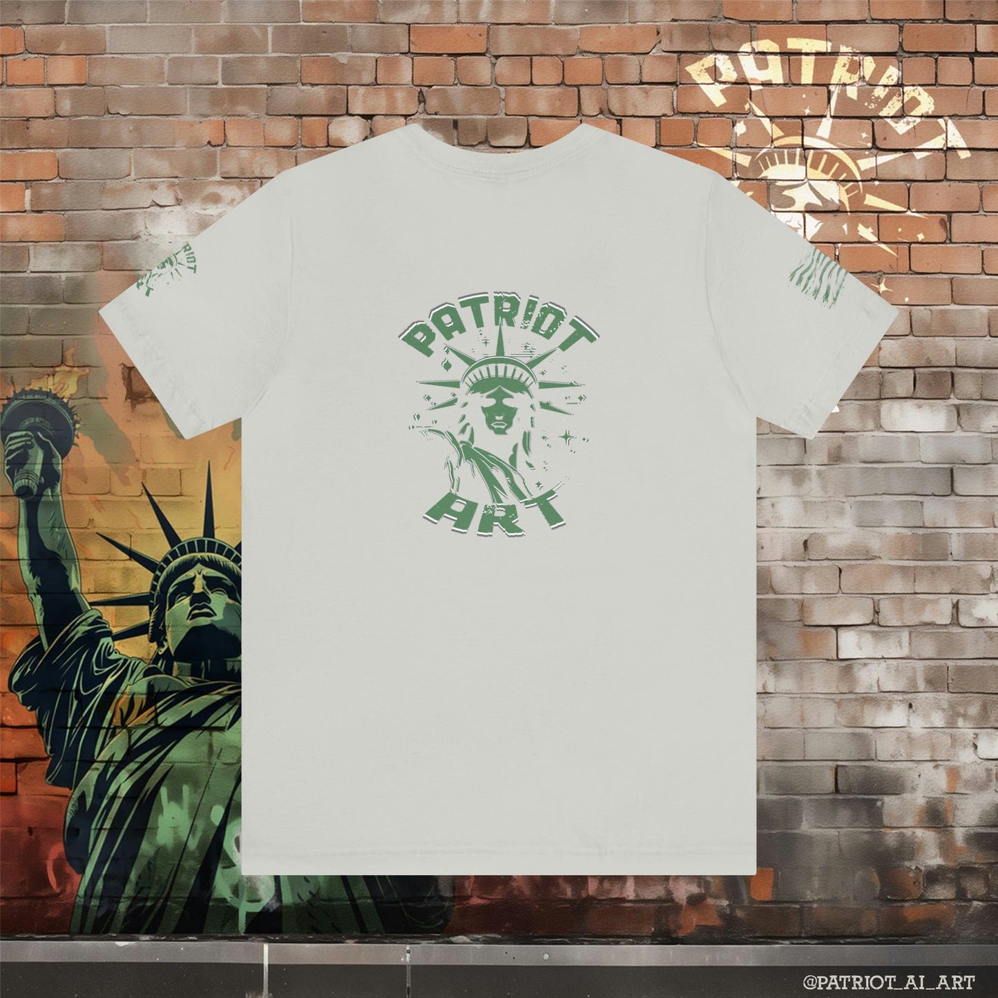 Patriot Art Army Green Stacked Logo T-Shirt