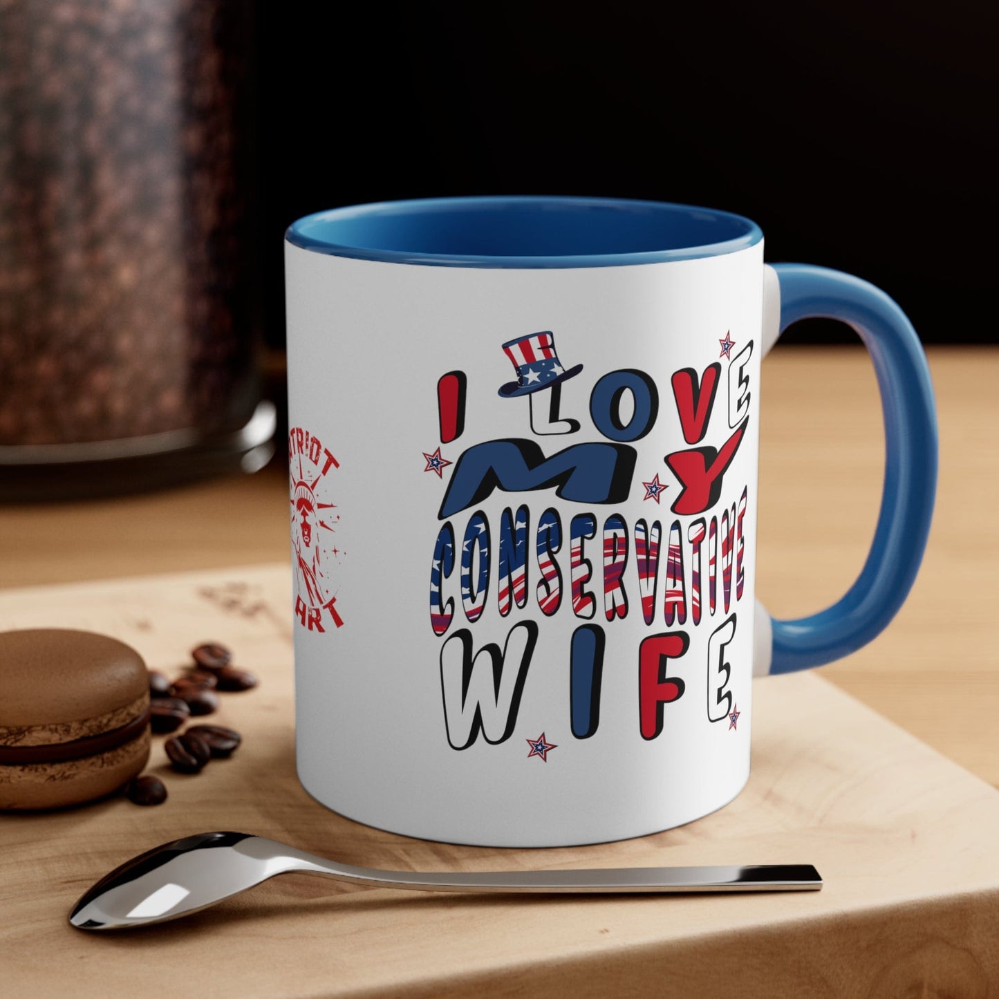 I Love My Conservative Wife Accent Coffee Mug 11oz