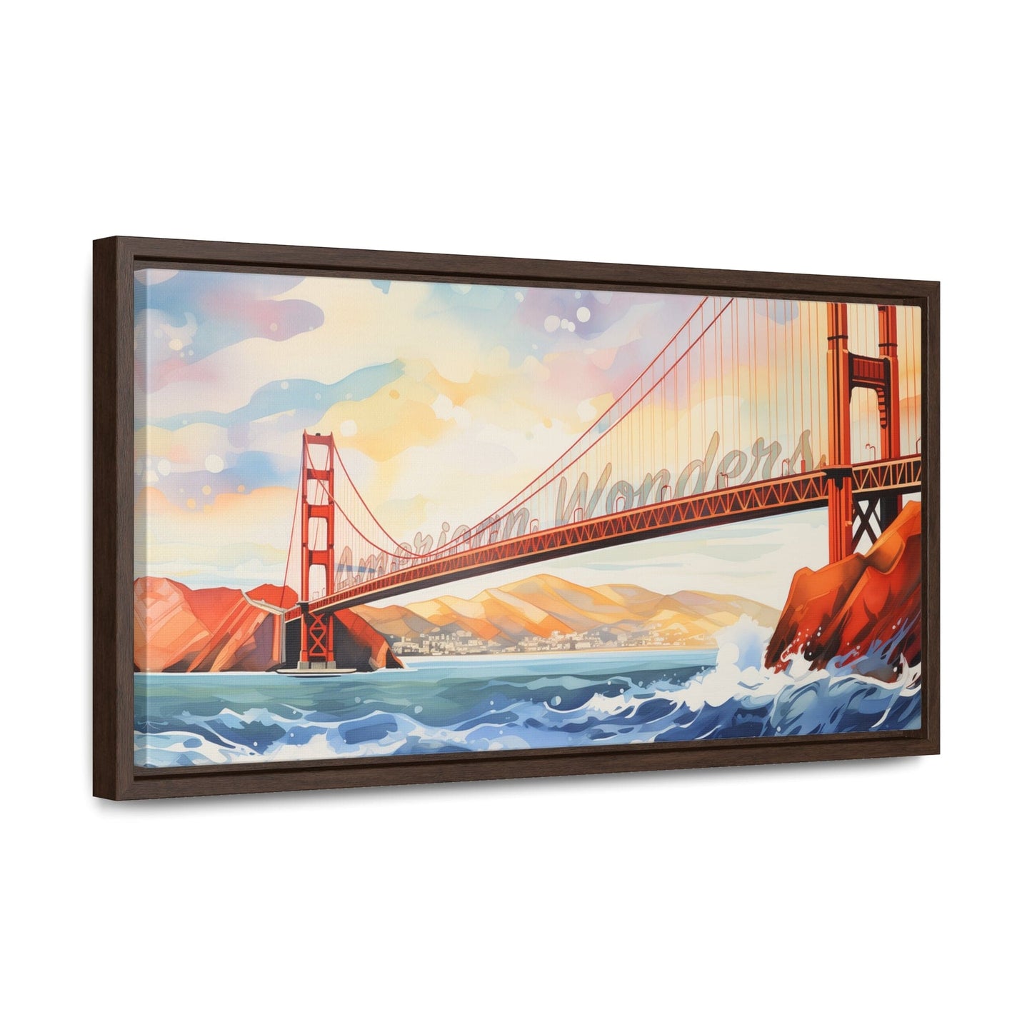 Golden Gate Bridge Framed Gallery Canvas Wraps