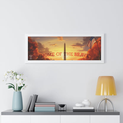 Home of the Brave Framed Poster