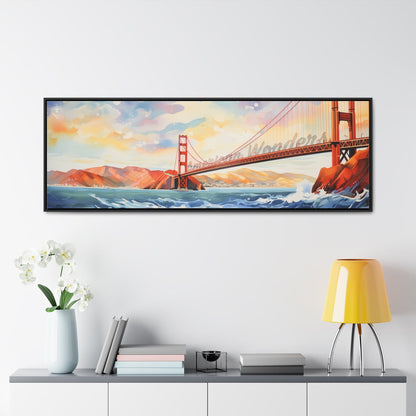 Golden Gate Bridge Framed Gallery Canvas Wraps