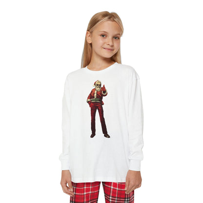 Santa Thumbs Up Youth Long Sleeve PJ Set