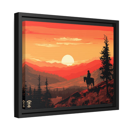 The Lone Ranger Matte Canvas, Black Frame