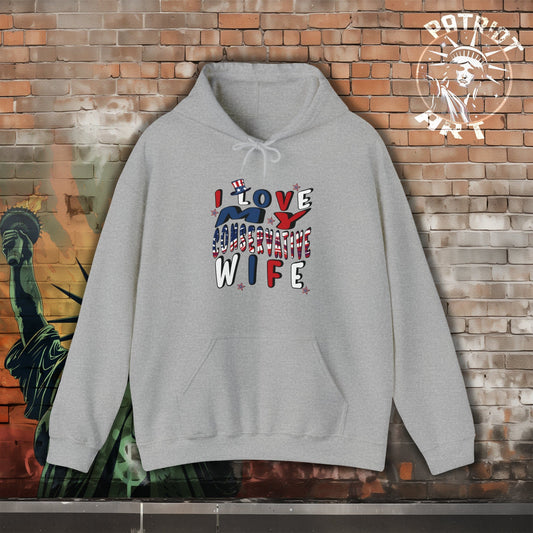 I Love My Conservative Wife Hoodie