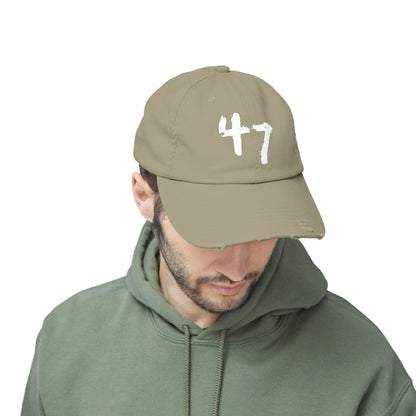 47 Distressed Cap