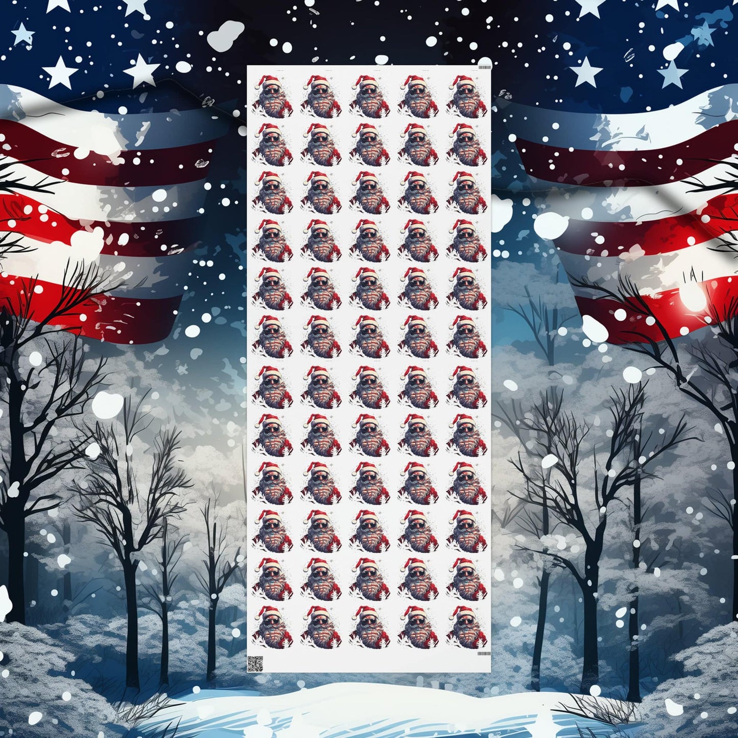 Patriotic Santa Paper