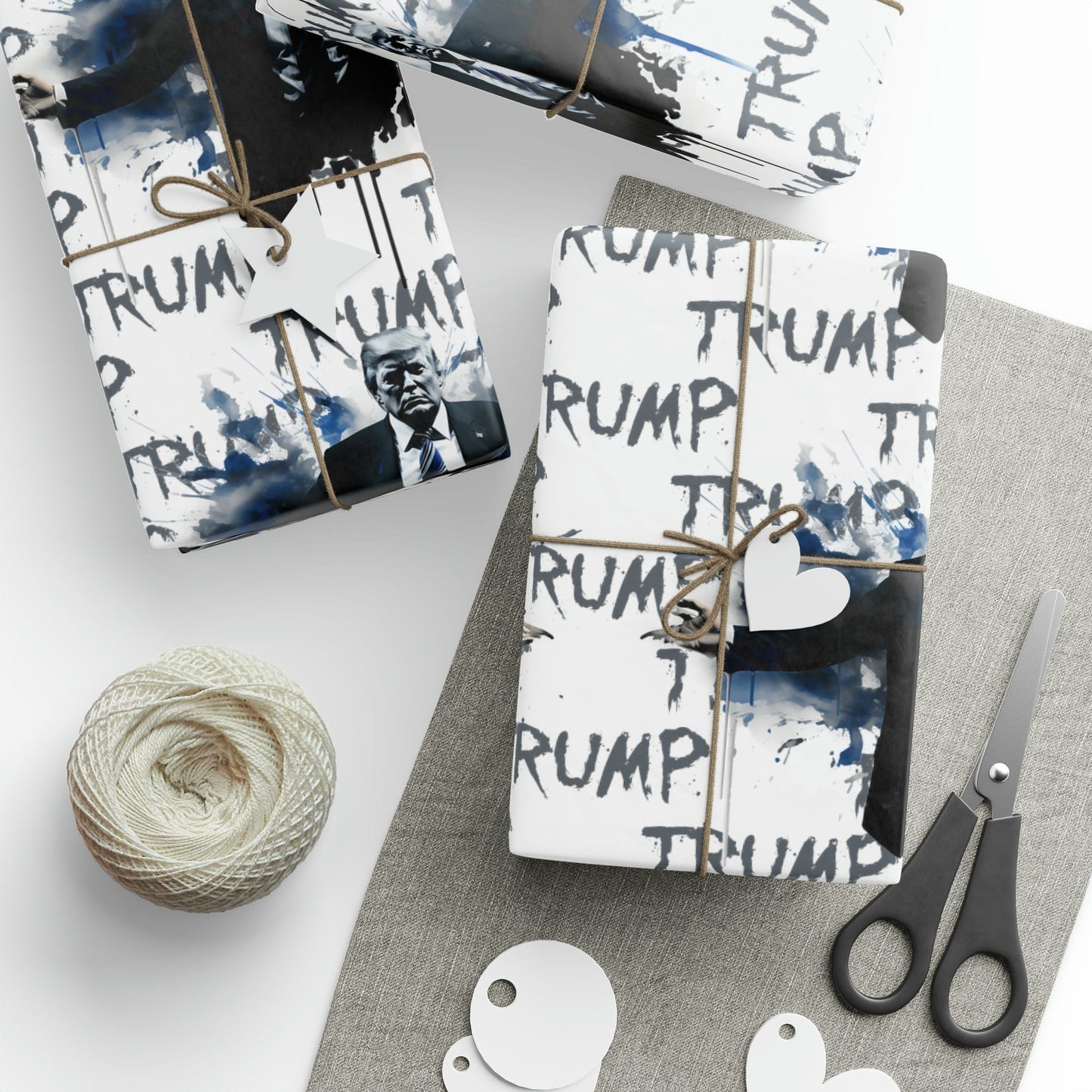 Trump Inkblot Design Wrapping Paper