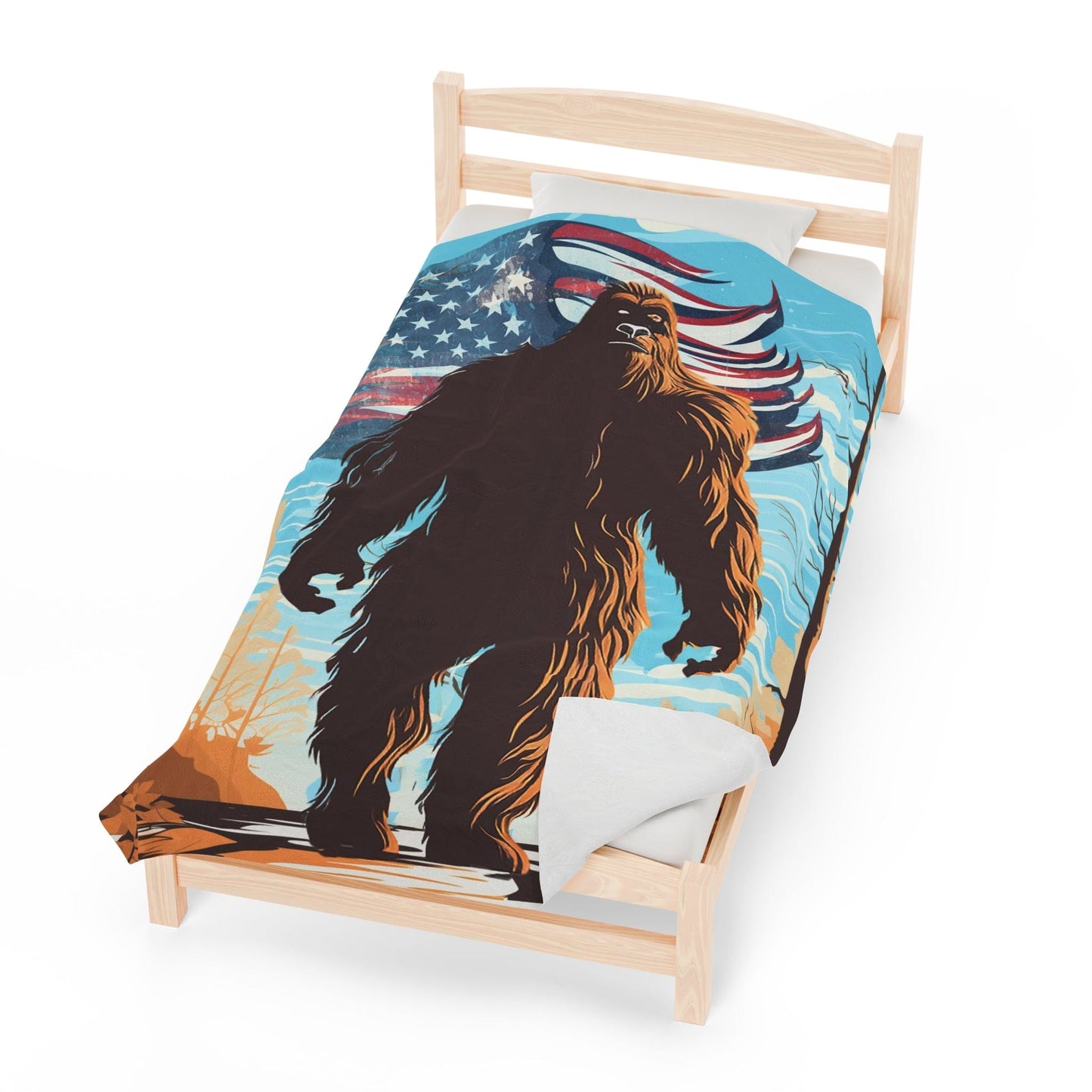 Big Foot Velveteen Plush Blanket - Various Sizes