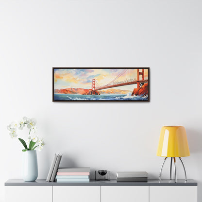 Golden Gate Bridge Framed Gallery Canvas Wraps