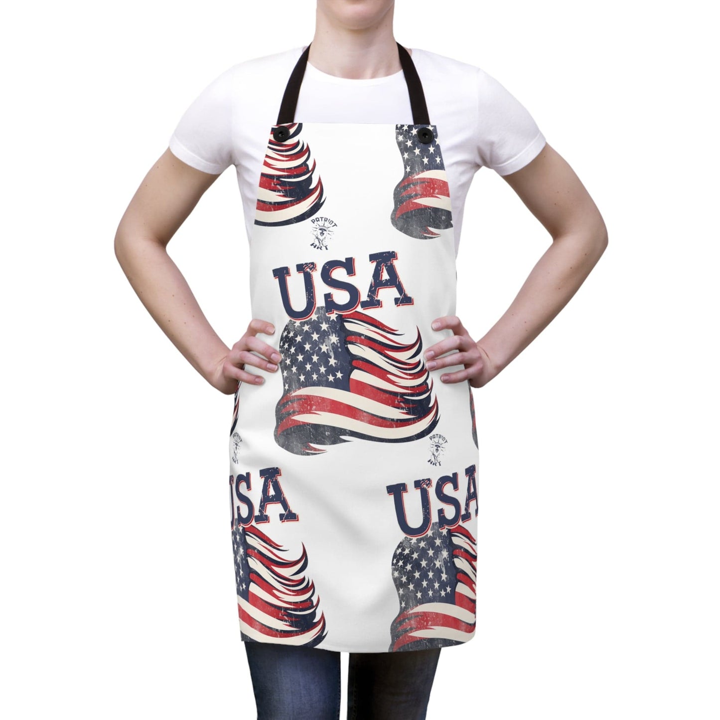 USA Distressed American Flag Apron