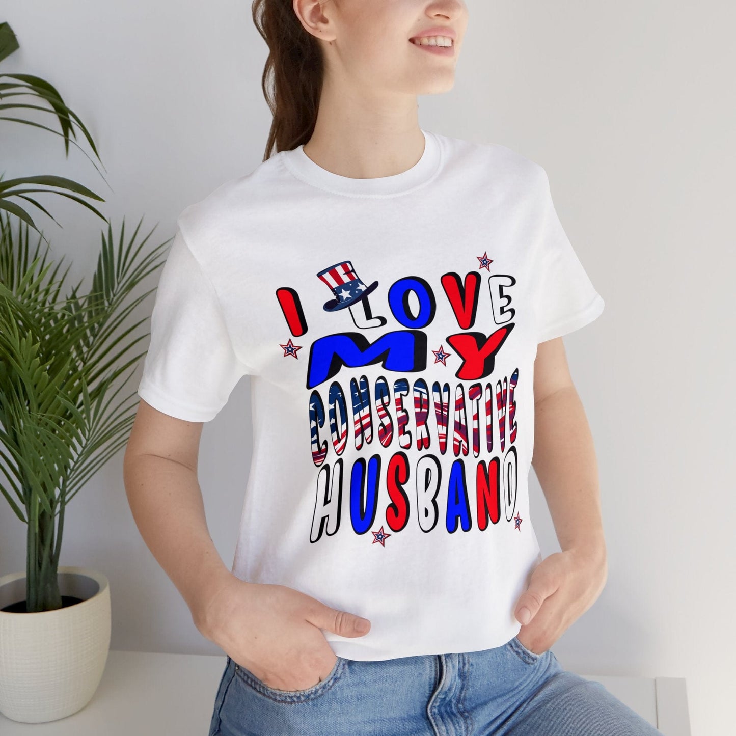 I Love My Conservative Husband T-Shirt