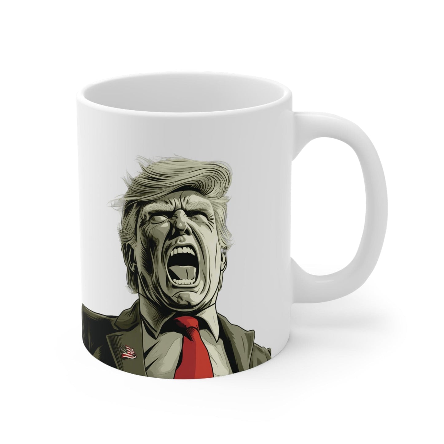 Trump 2024 Unleashed Monochrome Ceramic Mug 11oz