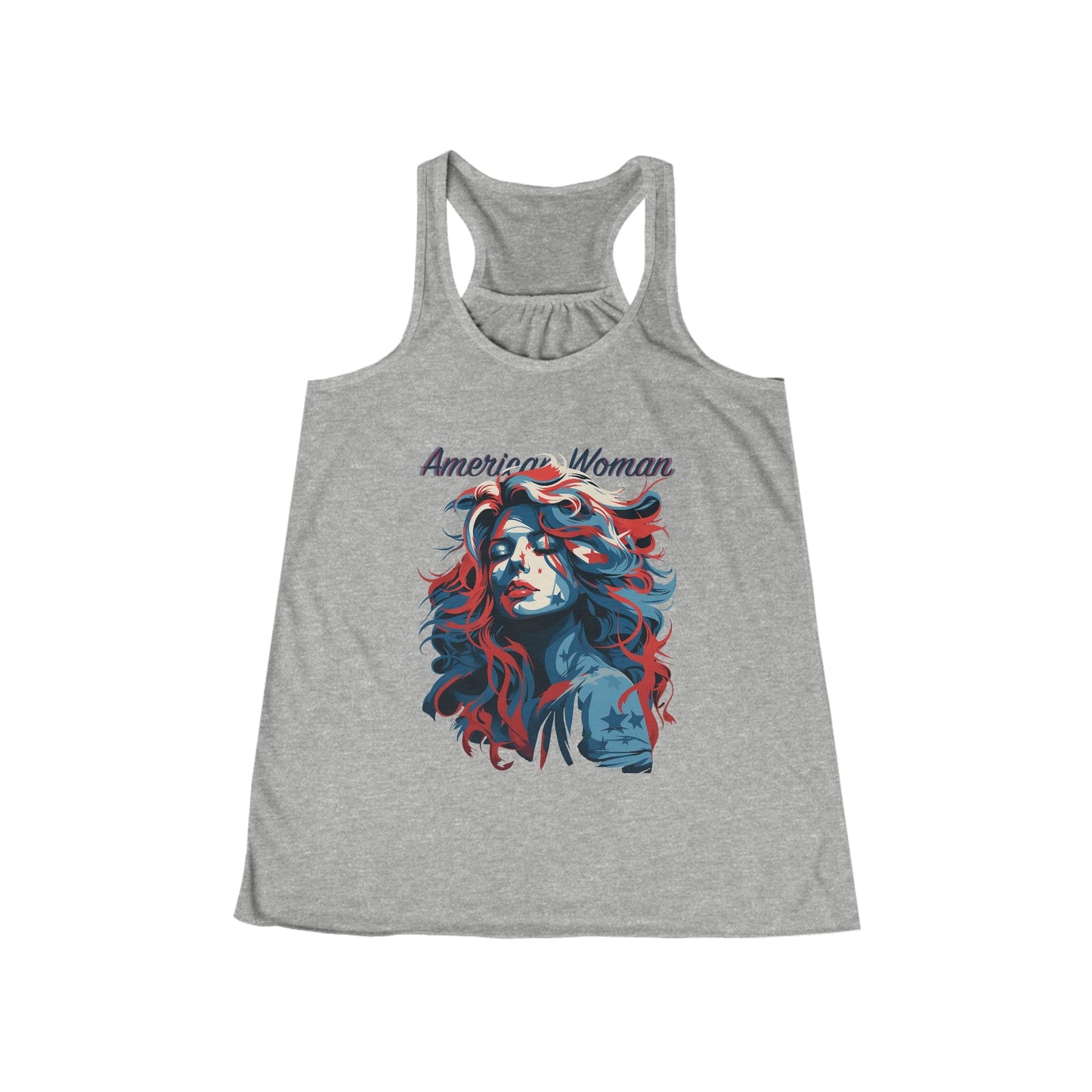 American Women Flowy Racerback Tank Top