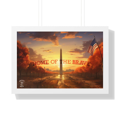 Home of the Brave Framed Poster