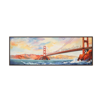 Golden Gate Bridge Framed Gallery Canvas Wraps