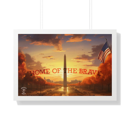 Home of the Brave Framed Poster