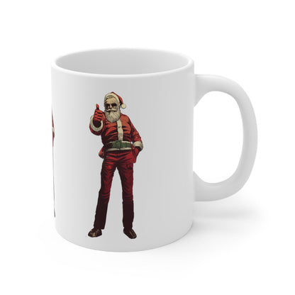 Santa Thumbs Up Ceramic Mug 11oz