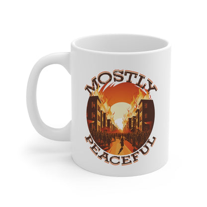 The Mostly Peaceful Ceramic Mug 11oz