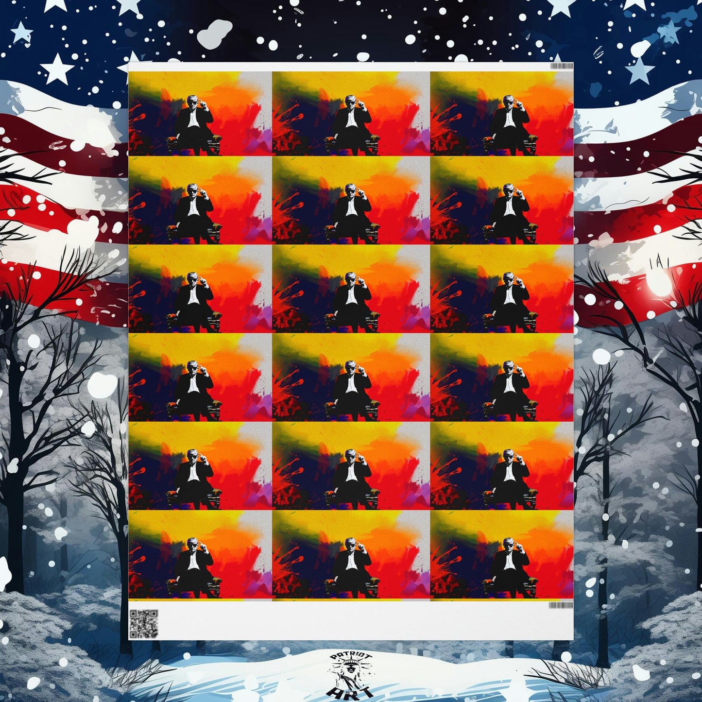 Trump Pop Art Wrapping Paper