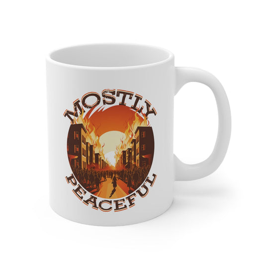 The Mostly Peaceful Ceramic Mug 11oz