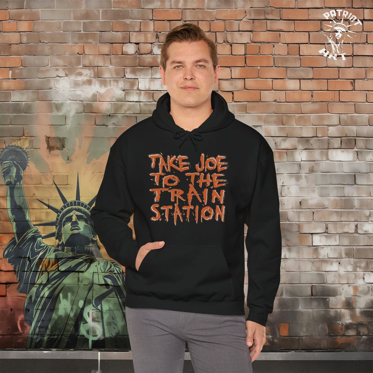 Trump Takes Joe to the "Train Station" Hoodie