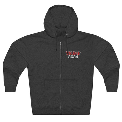 Unapologetically MAGA - Trump 2024 Zip-Up Hoodie