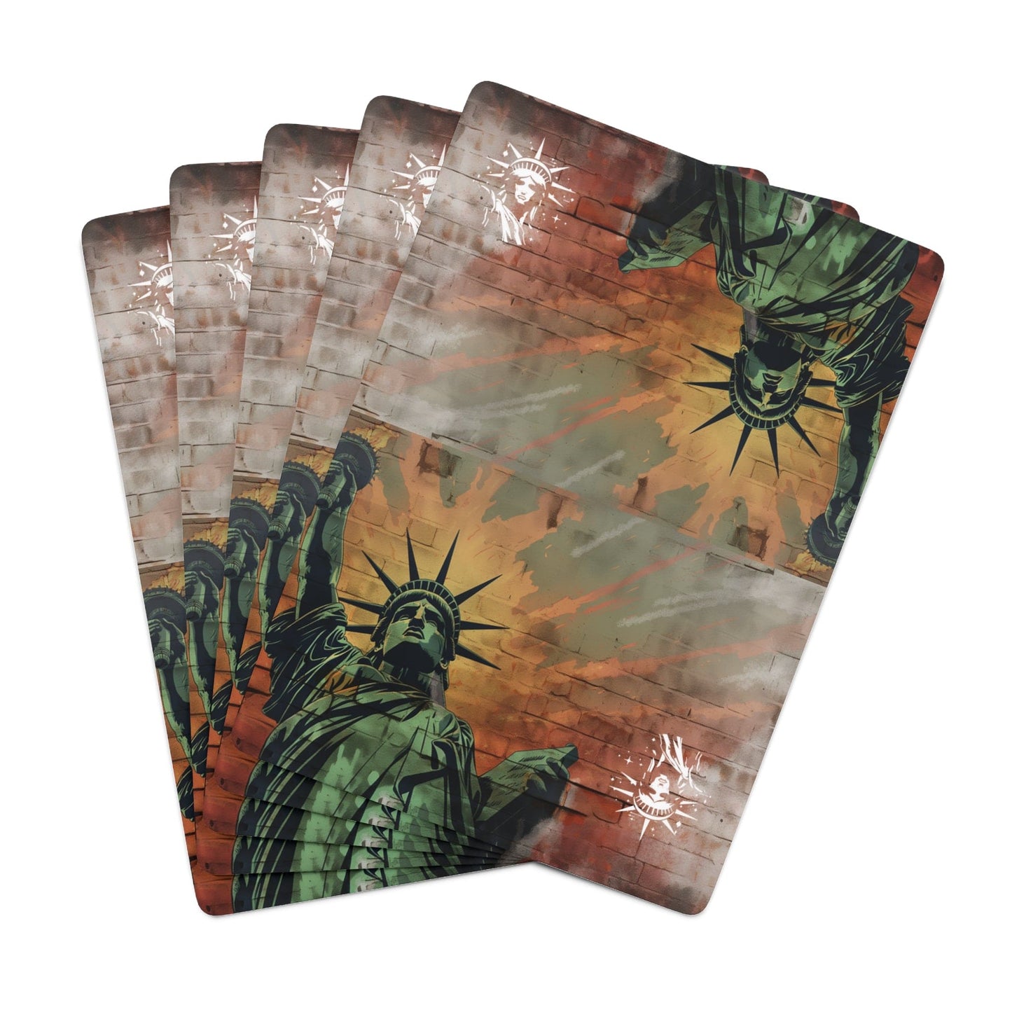 Lady Liberty Mirror Image Playing Cards