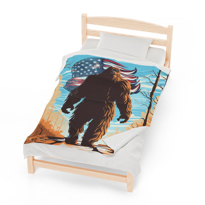 Big Foot Velveteen Plush Blanket - Various Sizes