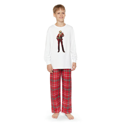 Santa Thumbs Up Youth Long Sleeve PJ Set