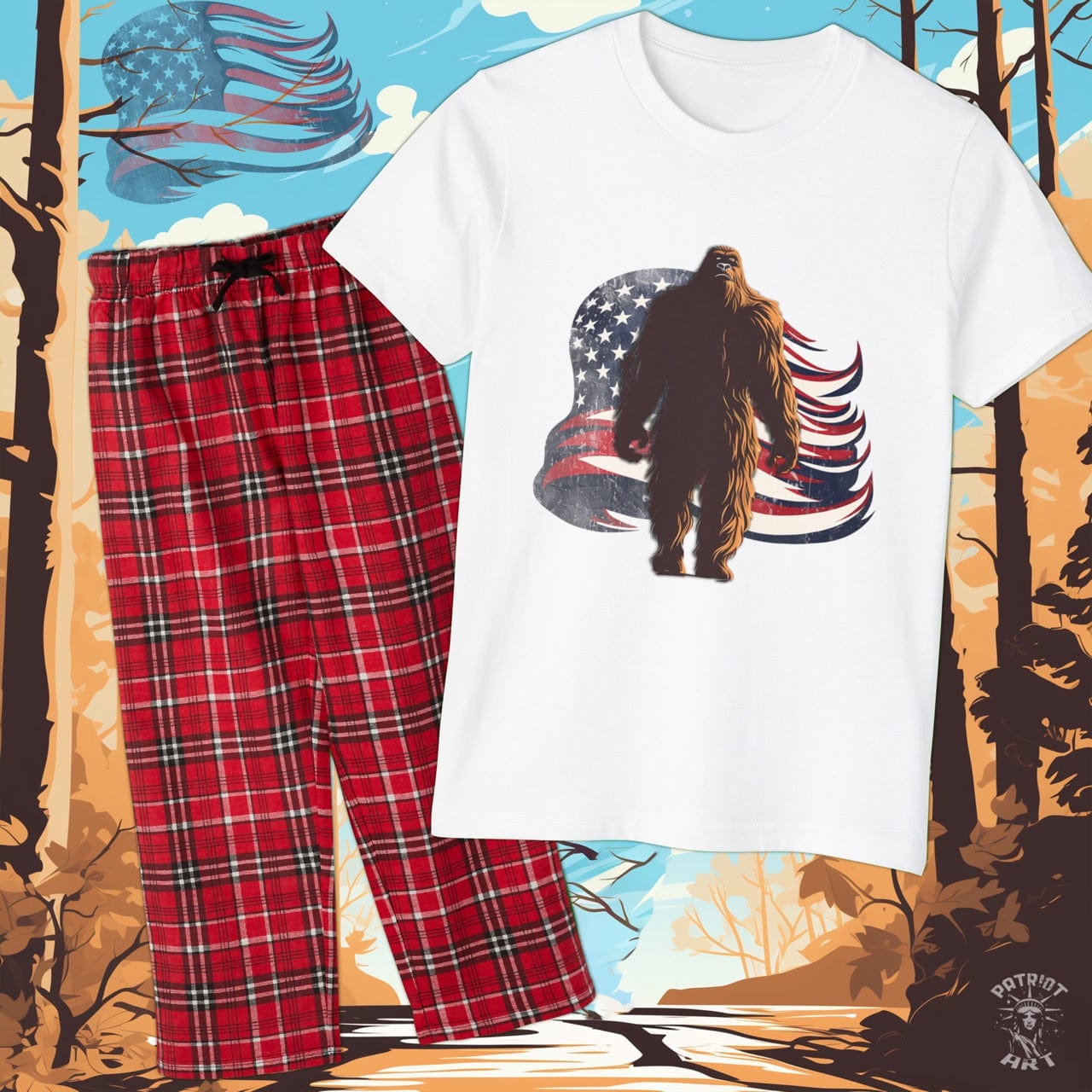 Big Foot Youth Short Sleeve PJ Set