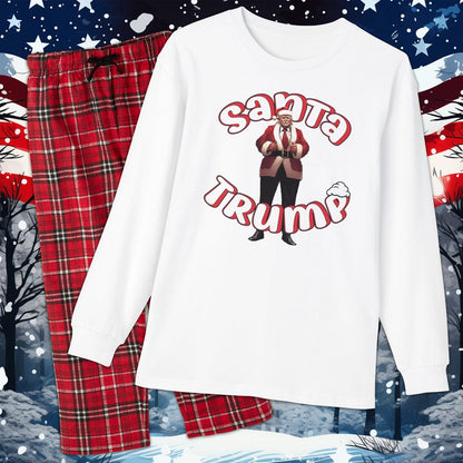 Santa Trump Youth Long Sleeve PJ Set