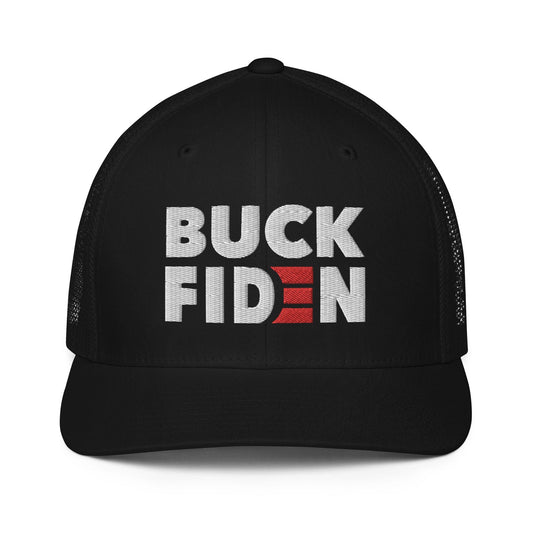 BUCK FIDEN embroidered Closed-back trucker cap