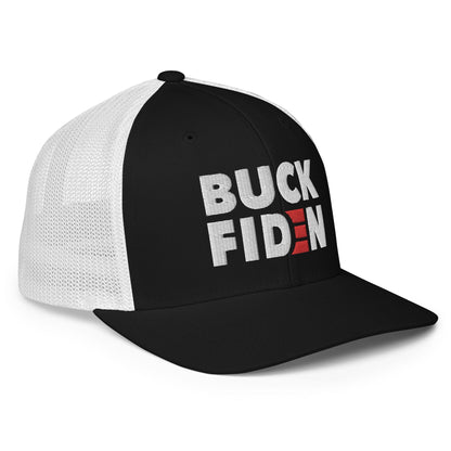 BUCK FIDEN embroidered Closed-back trucker cap