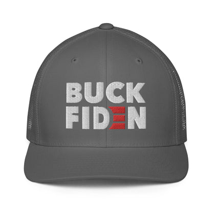 BUCK FIDEN embroidered Closed-back trucker cap