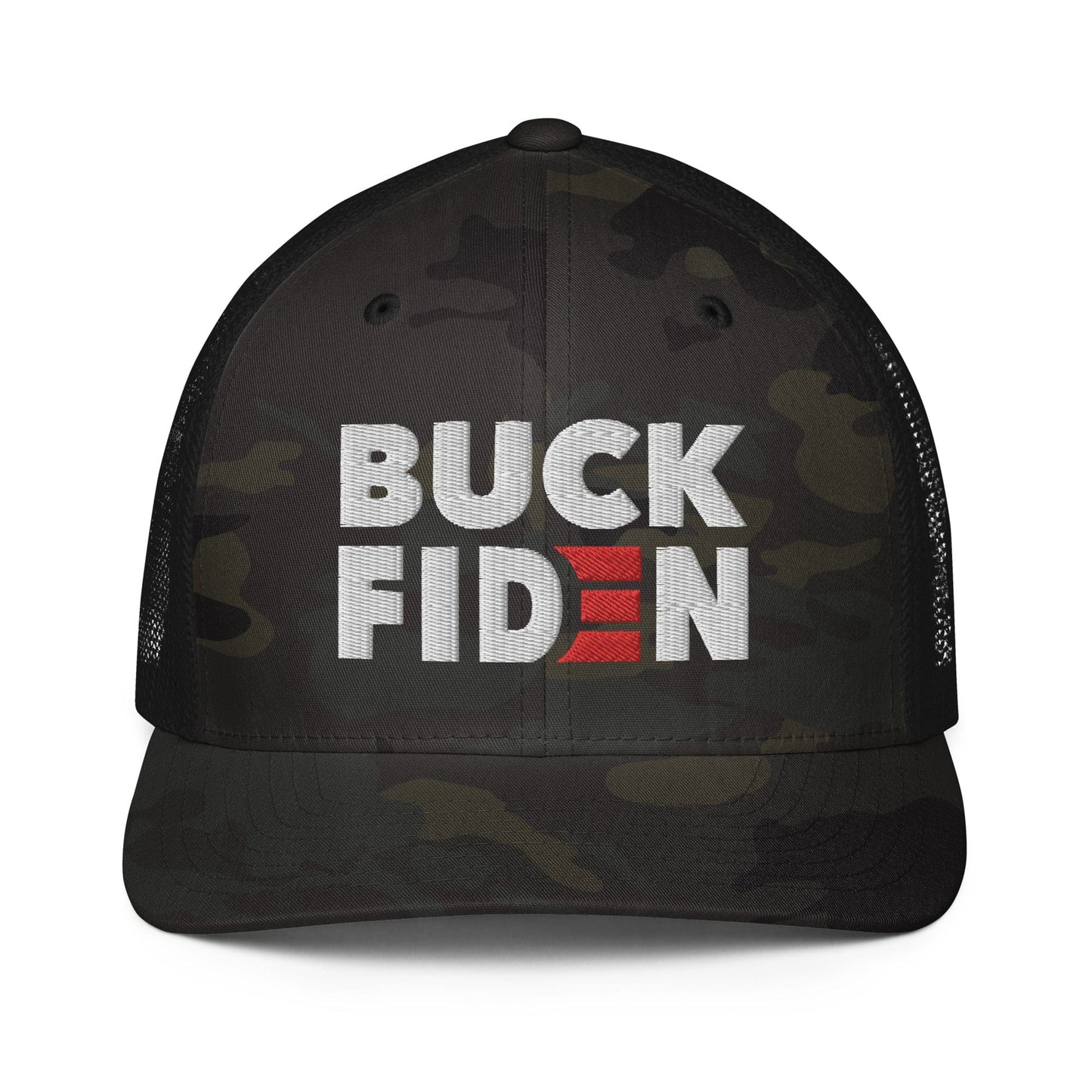 BUCK FIDEN embroidered Closed-back trucker cap