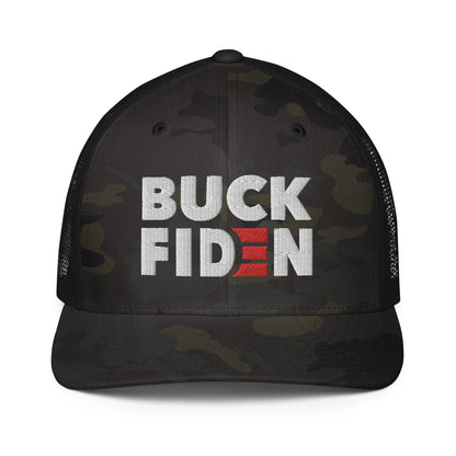 BUCK FIDEN embroidered Closed-back trucker cap