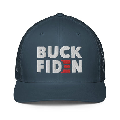 BUCK FIDEN embroidered Closed-back trucker cap