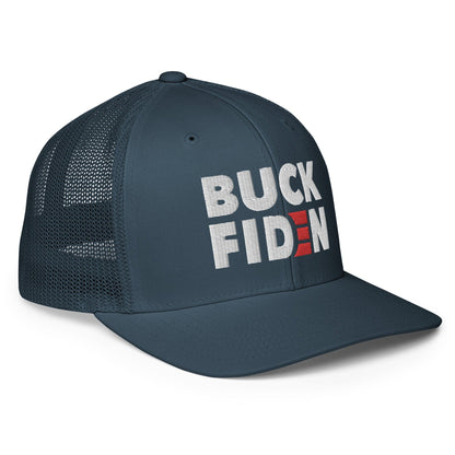 BUCK FIDEN embroidered Closed-back trucker cap