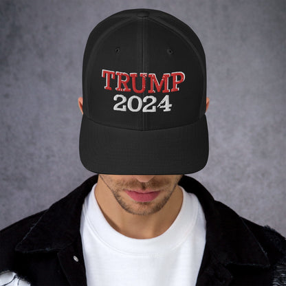 Trump 2024 Embroidered Trucker Cap