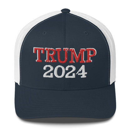 Trump 2024 Embroidered Trucker Cap